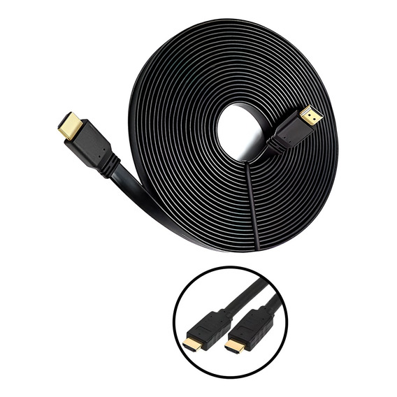  Cable Hdmi 10 Metros Plano Ultra Hd 1920 * 1080 (goma)