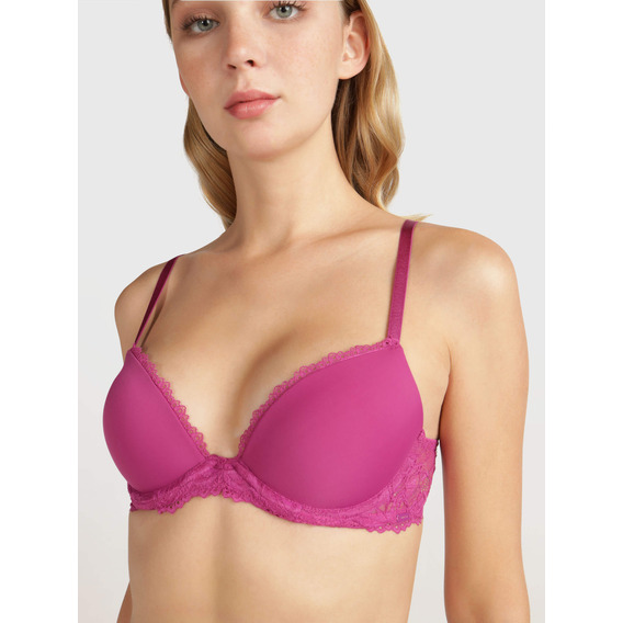 Brasier Rosa Calvin Klein Seductive Comfort Demi Lift Mujer