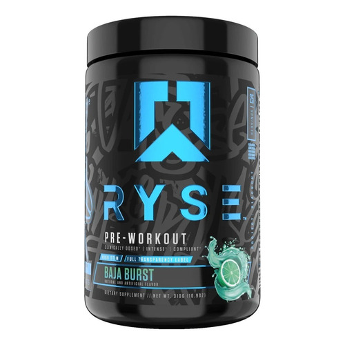 Ryse Up Pre Entreno 25 Serv 315 Gr Sabor Baja Burst