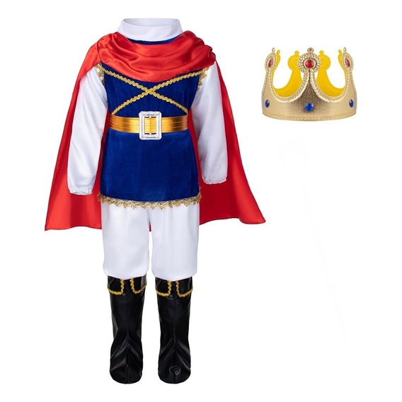 Disfraz Príncipe De Cuento, Disfraz Rey Medieval Para Niños