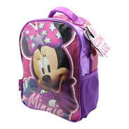 Mochila Escolar C/ Luz Led Minnie Mouse 12 PuLG Lic. Disney