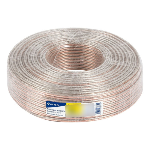 Cable Para Bocina, 16 Awg, Polarizado, 100 M, Volteck 46269 Color De La Cubierta Cobre