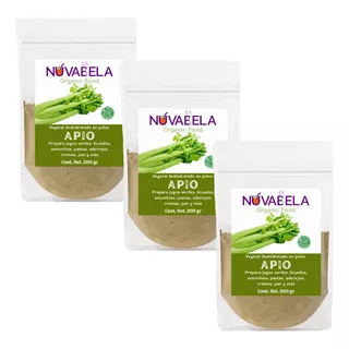 Apio Deshidratado En Polvo 100% Natural Pack De 3 Bolsas