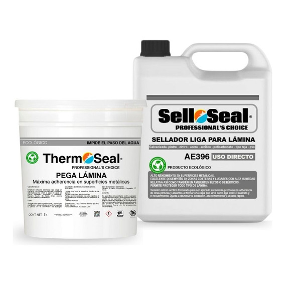 Kit Tapa Goteras Para Lamina- Sellador 1l + Pegalamina 1k