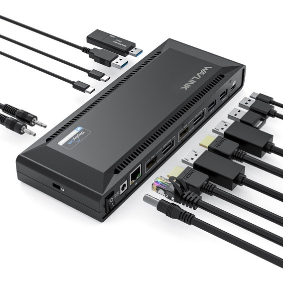 Docking Station Usb 3.0 13 En1 Usb C Hub 65w Pd Dual 4k Dock