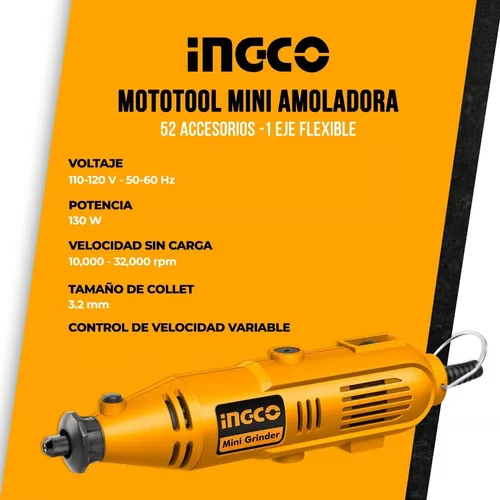 MINI TALADRO SET 130W INGCO UMG1309