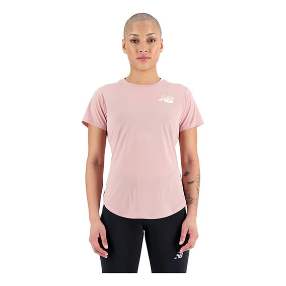 Remera New Balance Accelerate De Mujer - Wt23224poo Enjoy