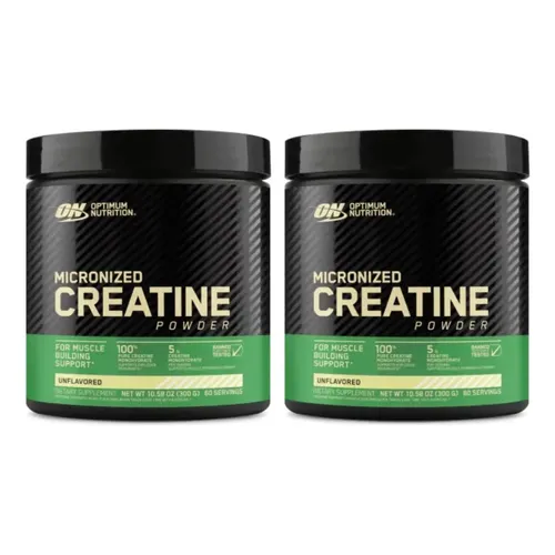 2 On Optimum Nutrition Creatina Micronizada Suplemento En Polvo Pote 300g + Scoop Legend Nutrition