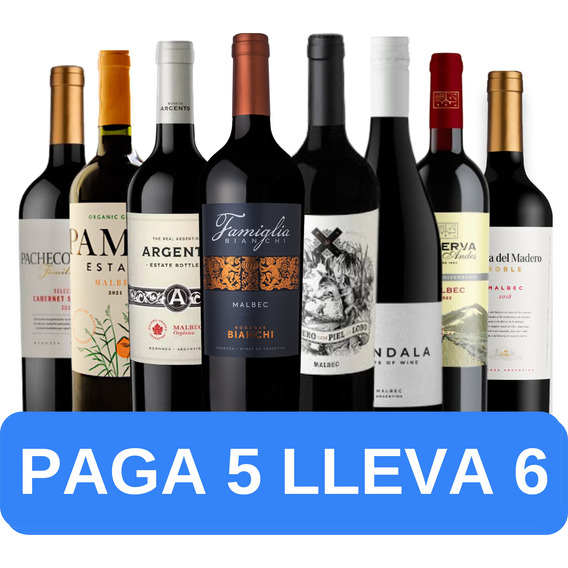 Oferta De Vinos Premium  En Combo (8 Botellas).b Quirino
