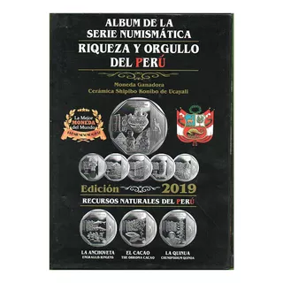 Album Vacio Peru P/monedas Serie Riqueza Y Orgullo Año 2019