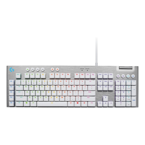 Teclado mecánico inalámbrico táctil Logitech G G815 blanco