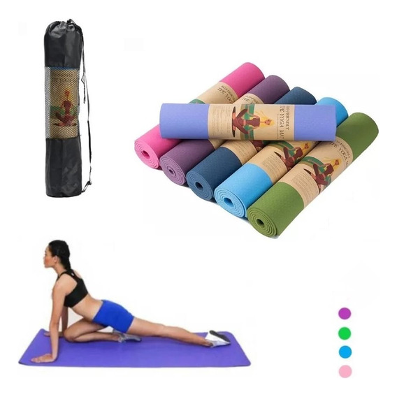Yoga Mat 6mm Ecofriendly  + Bolso De Transporte