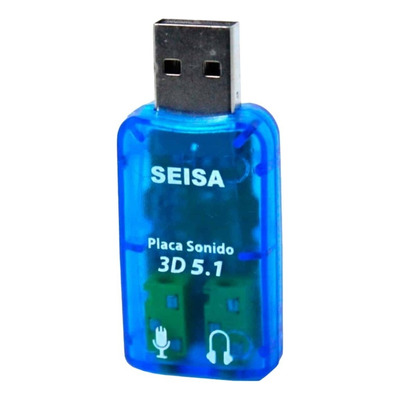 Tarjeta De Sonido Usb 5.1. Audifonos Y Microfono Plug 3.5mm