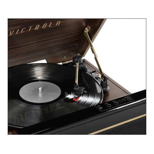 Tornamesa Victrola Bluetooth Vta-320b-esp Color Marrón oscuro 3wx2