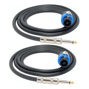 Cable Speakon A Plug (2x1,5mm.) Bafles  X 10 Mts X 2unidades