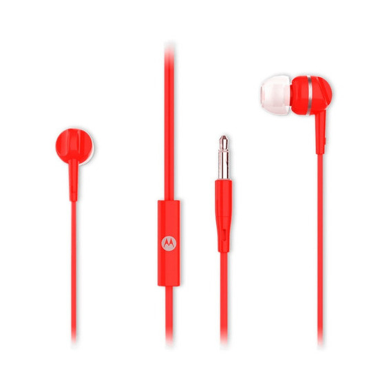 Auriculares Motorola In-ear  Earbuds 105 Con Microfono Color Rojo