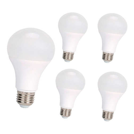 Pack 5 Ampolletas Led 12v 7w E27 Luz Fría - Sumatel