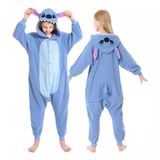 Pijama Mameluco Kawai Disfraz Infantil Stitch Fiesta Cosplay