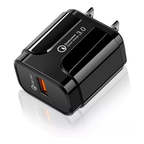 Cargador De 18w Quick Charge 3.0 Color Negro