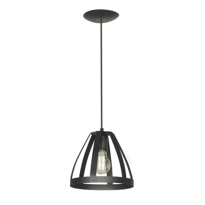 Colgante 1 Luz Udine C-1319 Negro Apto Led Deco 
