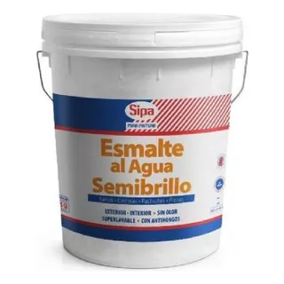 Esmalte Al Agua Semibrillo Sipa Blanco Tineta 41840505