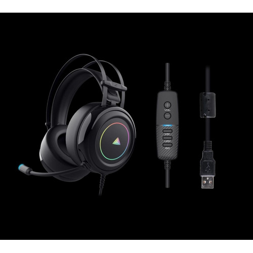 Auricular Gaming Wayra Microfono Sonido 7.1 Usb + Color Negro