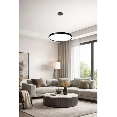 Colgante Led Moderno Orion Negro Con Control Remoto Lda80032 Negro