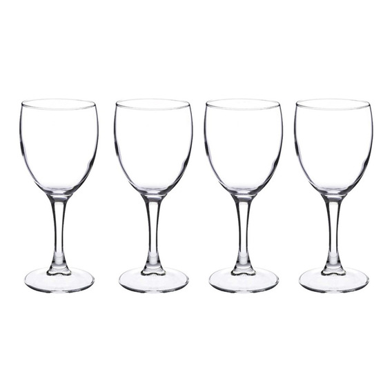  Set 4 Copas De Acrilico, 350 Ml Cada Uno | Cs-4021 