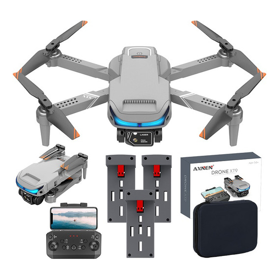 Dron A Control Remoto Axnen Xt9 Con Cámara 4k Hd, 3 Baterías