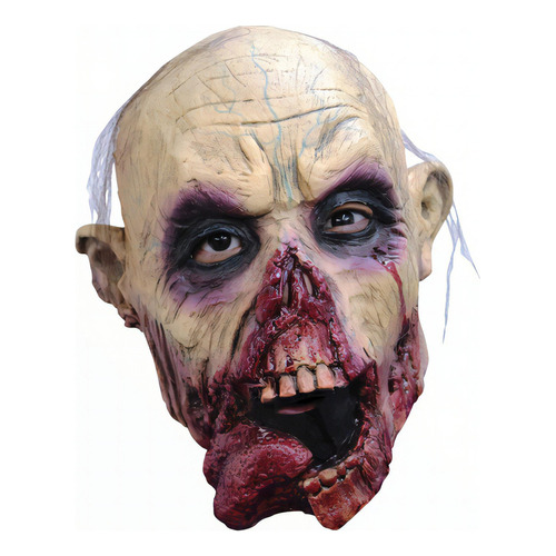 Máscara De Zombie Tongue Jr. Marca Ghoulish Para Halloween Color Amarillo