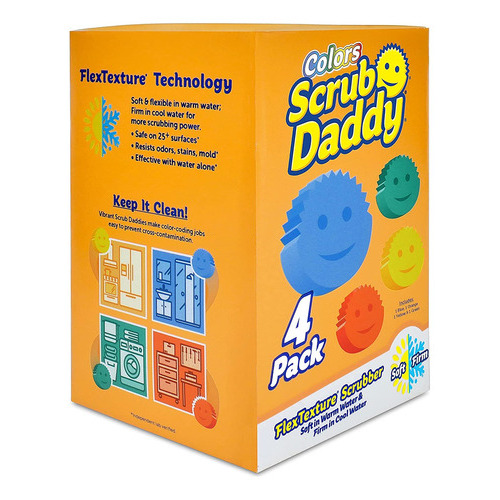 Scrub Daddy - Juego De Esponjas, Colores, Esponjas Que No Ra