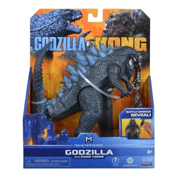 Godzilla Vs Kong - Godzilla Con Torre De Radio - Figura - Im