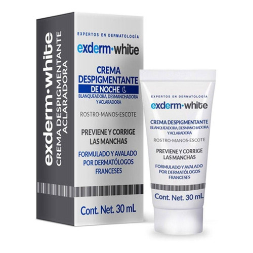 Exderm White Crema Despigmentante Intensiva De Noche 30 Ml Tipo de piel Todo tipo de piel