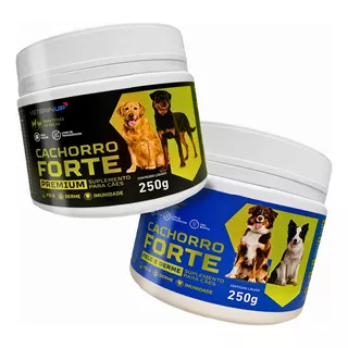 Cachorro Forte Premium + Pelo E Derme Kit 2un Envio Em 24h