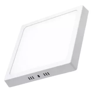 Pack De 10 Panel Led Sobrepuesto Cuadrado De 12w Luz Fria