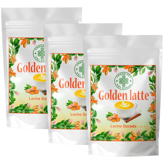 Golden Latte Leche Dorada X 3 Unidades Promocion