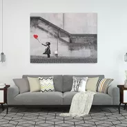 Cuadro-esperanza Banksy-decorativo-moderno- Uhd 100x70cm.
