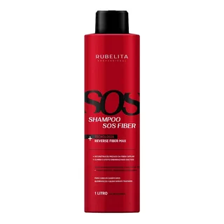 Shampoo Sos Fiber 1 Litro - Rubelita Cosméticos Professional