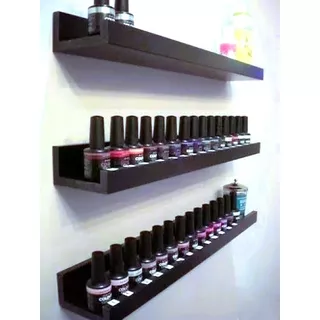 Repisas De Pared Para Esmaltes De Uñas Modelo Cherr 3 Pzas