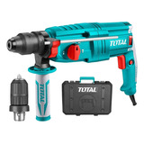 Rotomartillo Total 800w, 2.5 J, Doble Encastre: Sds Plus Y Mandril 13mm - Incluye Maletín Y Accesorios - Th308268-2