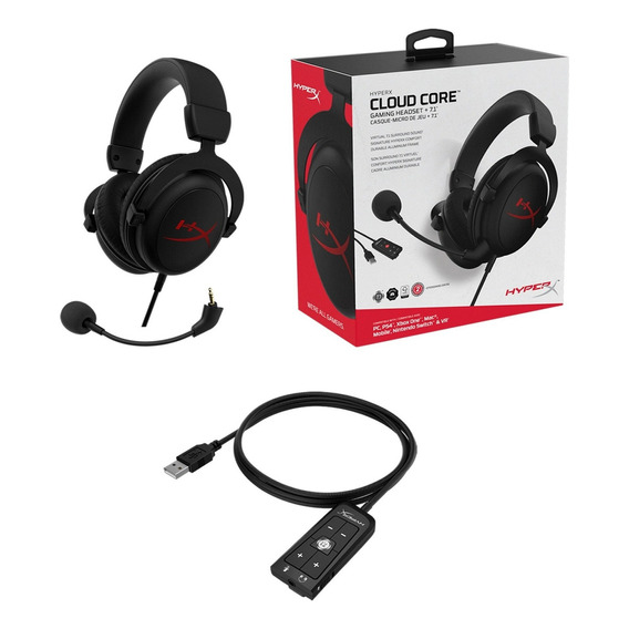 Auriculares Gamer Hyperx Cloud Core 7.1 Hx-hscc-2 Negro