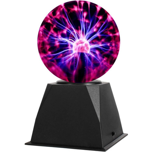 Lampara Esfera Plasma Bola Neón Escritorio Mesa Decoración Color de la estructura Negro Color de la pantalla Vidrio