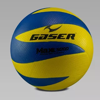 Balón Vóleibol Max Pro 5000 No.5 Gaser Color Amarillo Y Azul