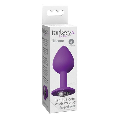 Sexshop Consolador Plug Anal Fantasy Juguete Sexual Clitoral Color morado