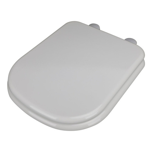 Tapa Asiento Inodoro Madera H.plástico Compatible Con Bari Color Blanco