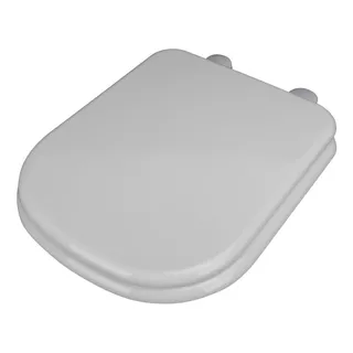 Tapa Asiento Inodoro Madera H.plástico Compatible Con Bari Color Blanco