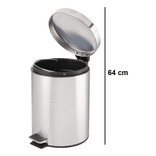 Hogar Actual cesto basura acero inox con pedal 12L