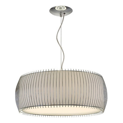 Lampara Colgante 2 Luces Moderno Cromo Apto Led Natural