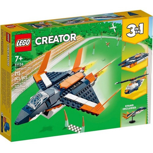 Lego Creator 3in1 Supersonic-jet 31126 Cantidad De Piezas 215