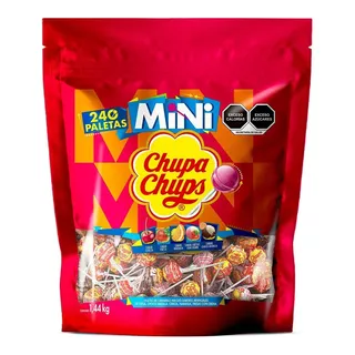 Paleta De Caramelo Chupa Chups Mini 240 Piezas 
